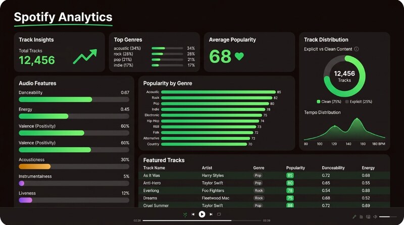 Spotify Analytics Dashboard — Rafael Cruz-Camacho